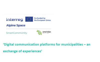 Webinar SmartAlps « Digital communication platforms for municipalities – an exchange of expériences »