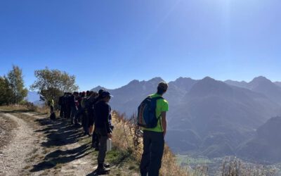 18th October 2023, Aymavilles and Bourra pilot site (Italy): Visit of two project’s pilot sites by seven students of the “Landscape Ecology and Natural Disturbances” class held by Matteo Garbarino and Raffaella Marzano (UniTO)