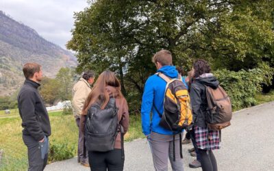 25th October 2023, Mompantero pilot site (Italy): Visit to his pilot site with seven students of the “Landscape Ecology and Natural Disturbances” class held by Matteo Garbarino and Raffaella Marzano (UniTO)