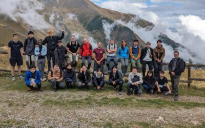 13th September 2023, Mompantero (Italy) : Visit to Mompantero pilot site by students from the University of Yamagata Nicolò Anselmetto, Erik Carrieri, Matteo Garbarino, Giulia Mantero, and Fabio Meloni. A group of 32 students and professors from the University of Yamagata (JP) were brought to the pilot site of Mompantero (TO, IT) to present and discuss the effects of wildfire and the drivers of post-fire regeneration for post-fire management and planning. The students had the opportunity to see a natural dynamic which is very rare in their country and to discuss the implications of disturbances and compound events under a global-change scenario.