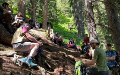 June 2023, Davos (Switzerland):  The WSL organized an Excursion to the Marteloscope site “Dischma” with students of the Mountain Forest Ecology (field course)